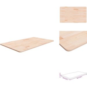 vidaXL Tafelblad - Tafelbladen - Wastafelblad - Wastafelbladen - Wastafelblad 100x60x1,5 cm onbehandeld massief
