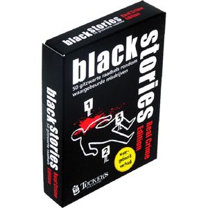 Black Stories - Real Crime Edition: 50 waargebeurde macabere raadselverhalen voor 2-15 spelers, leeftijd 12+, 20 minuten speeltijd