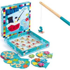 Djeco Houten Pedagogisch Spel Navy Loto - Educatief Lotto en Visspel voor Kinderen vanaf 3 jaar