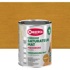 Aquadecks - Watergedragen houtverzadiger - Owatrol - 1 L Movingui