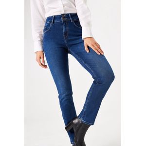 GARCIA Caro Curved Dames Slim Fit Jeans Blauw - Maat W26 X L32