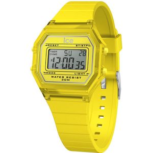 Ice Watch ICE digit retro - Electric yellow - Clear 022891 Horloge - Siliconen - Geel - Ø 33 mm