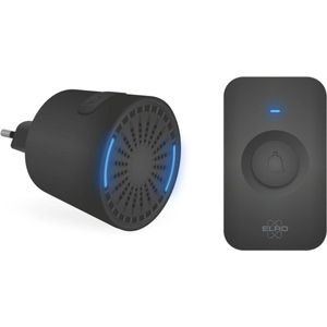 Draadloze Deurbel Set met Compacte Plug-In Ontvanger - 200 Meter Bereik - IP65 Waterdicht - 64 Melodieën - Slechts 110dB