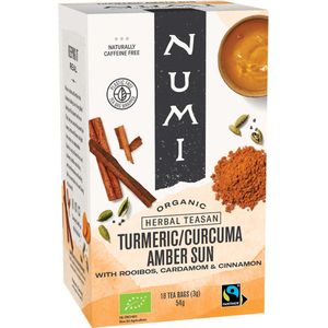 Numi - Amber Sun - Kurkuma thee - Biologische thee (4 doosjes)