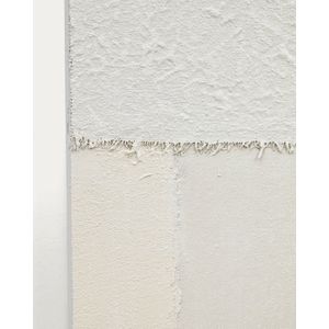 Kave Home - Set Pineda van 2 witte abstracte doeken 30 x 40 cm