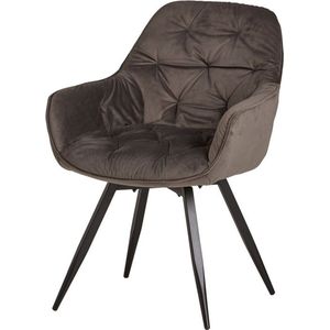 Eetkamerstoel Vince Grijs Velvet | Le chair