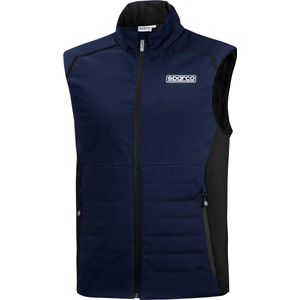 Sparco Bodywarmer met voering en winddicht - Marineblauw/Zwart - Bodywarmer maat S