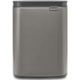 Brabantia Bo Prullenbak - 4 liter - Platinum