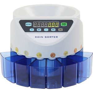 Truskore® - Geldtelmachine - Munttelmachine - Grijs - Muntsorteerder - Incl. Grats Opberg- en Stofhoes - Coin counting G9002