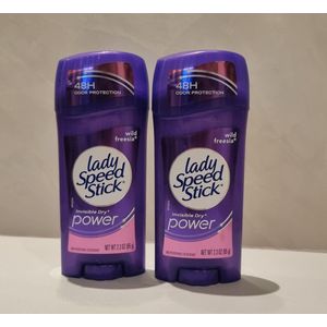 Lady Speed Stick Onzichtbare Droge Anti-transpirant & Deodorant, Wild Freesia, 2x65g