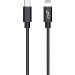 2GO 797162 USB-kabel 1 m USB C Lightning Zwart