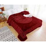 Embossed Zeta - Luxe Bedsprei - Deken - Tweepersoons - Lits Jumeaux - 200x240 - Rood