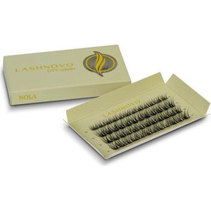 Lashnovo - Nola - DIY Cluster Lashes - 10 & 12 & 14 mm - Wimperextensions