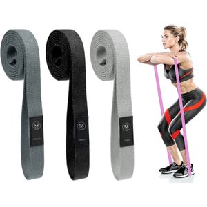 Tigrar Resistance band - Weerstandsbanden Set - Fitness Elastiek - 3 Stuks - Katoen - 208 cm