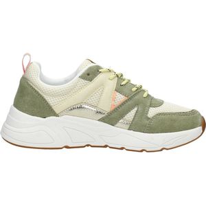 SUB55 Dames sneakers Sneakers Laag - groen - Maat 37
