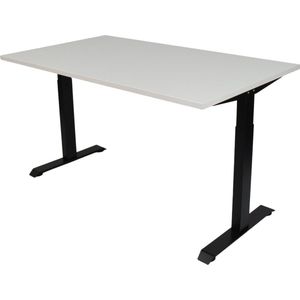 Office Hero® Cosmic - In hoogte verstelbaar bureau zwart frame - Game bureau - Computertafel - Werktafel - 120x80 - Wit
