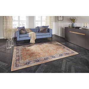 Flycarpets Elle Decoration - Vintage Vloerkleed - Maschad - Klassiek - Geel - 80x150 cm