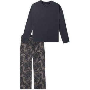 Schiesser Pyjama lange broek - 904 Antraciet/Brown - maat 48 (48) - Dames Volwassenen - Modal- 181226-904-48
