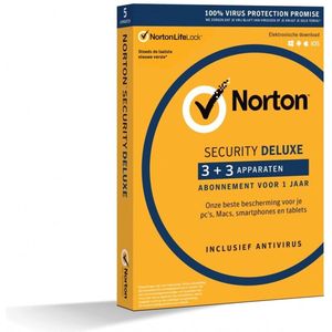 Norton Security Deluxe 2023 - 6 Apparaten - 1 Jaar