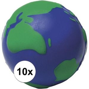 Anti-stressbal wereldbol 6,5 cm - Stressballen - Anti-stress