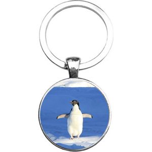 Sleutelhanger Glas - Pinguin