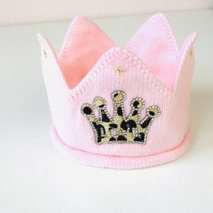 Baby Verjaardag - Kroon - Roze - Katoenen - FotoShoot