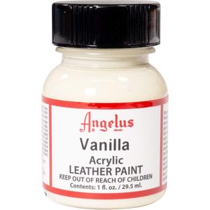 Angelus Leather Acrylic Paint - textielverf voor leren stoffen - acrylbasis - Vanilla White - 29,5ml