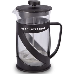 French Press Koffiemaker 600ml - RVS & Kunststof Cafetière - Borosilicaatglas Espresso & Thee Maker - Koffiepers & Koffiepot - Geschikt voor Koffie en Thee