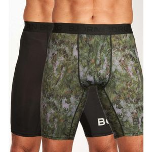 Björn Borg Performance boxers - microfiber heren boxers lange pijpen (2-pack) - multicolor - Maat: L