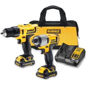 DeWALT DCK211C2 Accu Combiset 10.8V 1.3Ah XR Li-ion in Tas