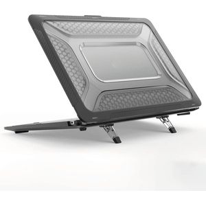 ShockProof Laptophoes - Geschikt voor MacBook Air Hoes - Voor Air 13 inch (M1, 2018-2020) A1932 t/m A2337 - Zwart