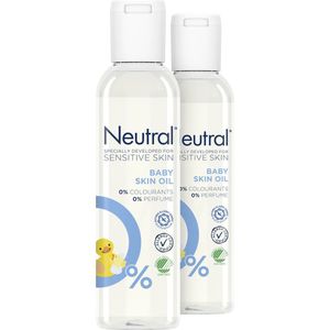 Neutral 0% Baby Huidolie Parfumvrij - 2 x 150 ml - Voordeelverpakking