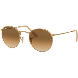 Ray Ban - Zonnebril - Round Metal - Gold - Clear Gradient Brown - Maat 53