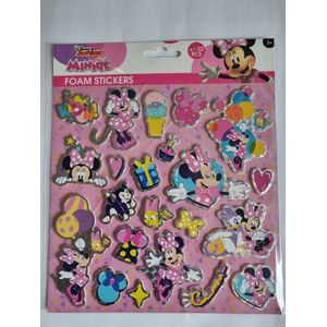 Disney Minnie Stickers foam, 22 afbeeldingen per set, klein kindercadeau, jongen, meisje,