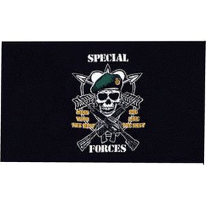 Special Army Forces vlag 90 x 150 cm - Leger thema decoratie artikelen