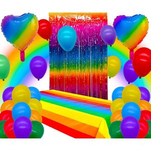 Daily Essentialz Regenboog Decoratie - Regenboog Versiering Verjaardag - Regenboog Vlag - Regenboogvlag - Pride Vlag - Pride Flag - Gay Pride - LGBTQ - Regenboog Slinger