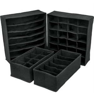 *** Kledingverdeler {4 Stuks} - Stoffen Opbergbox {45 Vakken} - Kastlade Verdeler - Kledingkast Organizer - van Heble® ***