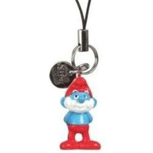 Mini figuurtje de smurfen - Grote smurf - met hangertje - Plastic 2,5 cm