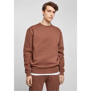 Urban Classics - Basic Crewneck sweater/trui - 4XL - Bruin