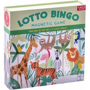 Floss & Rock Lotto / Bingo spel, Jungle - 17 x 17 x 4 cm - Multi