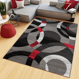 Tapiso Maya Vloerkleed Grijs Modern Slaapkamer Tapijt Maat- 140x200