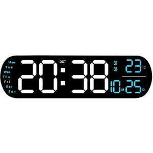 Wandklok 3D LED Grote Tijd Kalender Temperatuur De... – Vicedeal