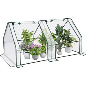 Tuinkas - kweekkas - broeikas voor buiten - 180 x 90 x 90 - Wit