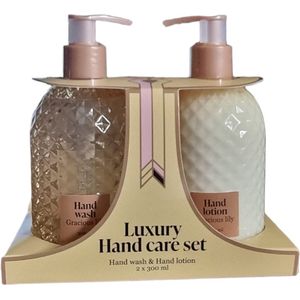 Luxury Hand Care Set - Hand Wash & Hand Lotion - Gracious Lily - VEGAN - Giftset - Cadeau