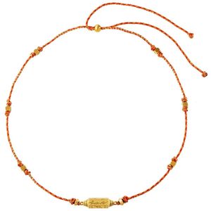 Yehwang Ketting Geluk Kraal Oranje Touw 0216183-301