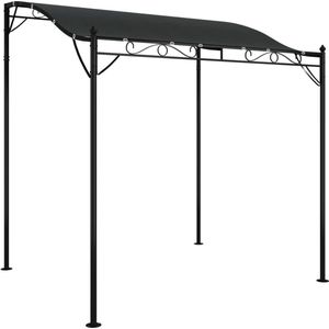vidaXL-Luifel-2x2,3-m-180-g/m²-stof-en-staal-antracietkleurig