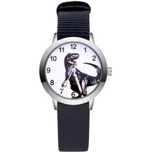 Dinosaurus Horloge | Zwart | Nylon | Ø 30 mm | Fashion Favorite