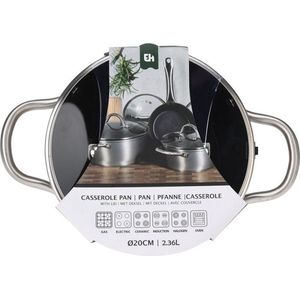 Oneiro’s Luxe Braadpan met deksel – ø20 x H 9 cm – koken – tafelen – keuken – koekenpan – inductie – gas – potten – pannen