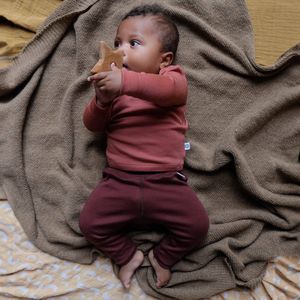 Wollen Baby- kinderbroek - Merinowol - Chocolate fondant- 68