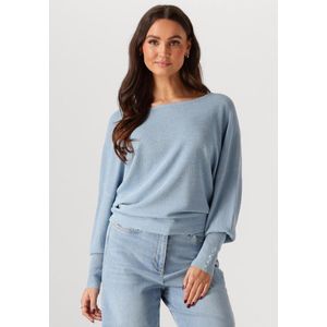 NUKUS Batwing Pullover Lurex Truien & vesten Dames - Sweater - Hoodie - Vest- Blauw - Maat S